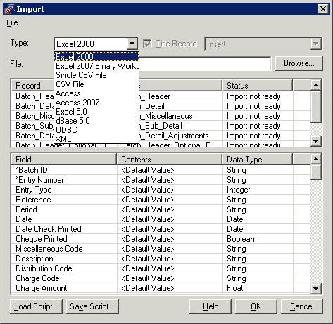 Batch Import/Export